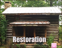 Historic Log Cabin Restoration  Murray County, Georgia